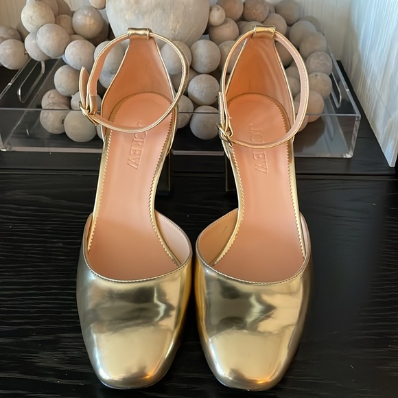 J. Crew Metallic Ankle Strap Maisie Pump - Picture 6 of 15